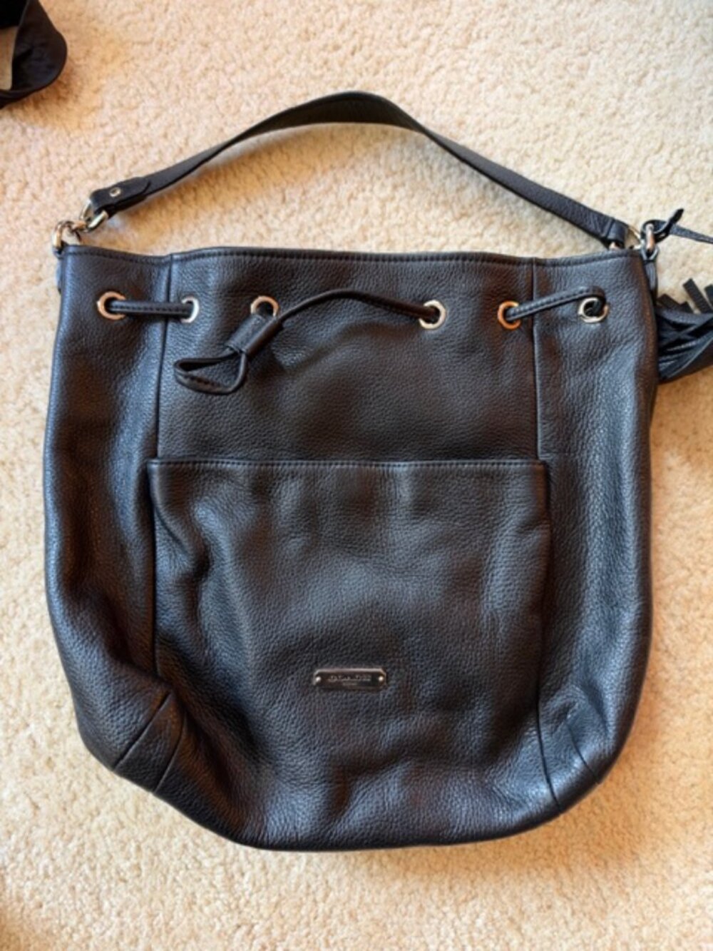 Coach Avery Park black drawstring handbag